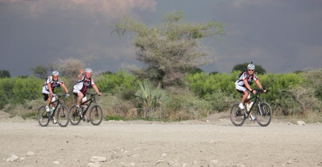 cyclists, Kilimanjaro Bike Trail.